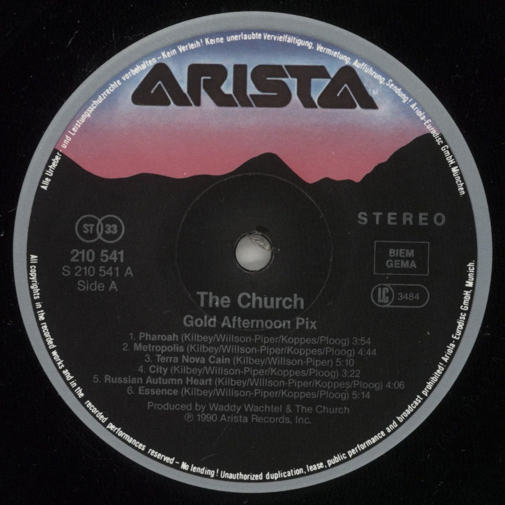 The Church Gold Afternoon Fix German vinyl LP album (LP record) CHULPGO516254