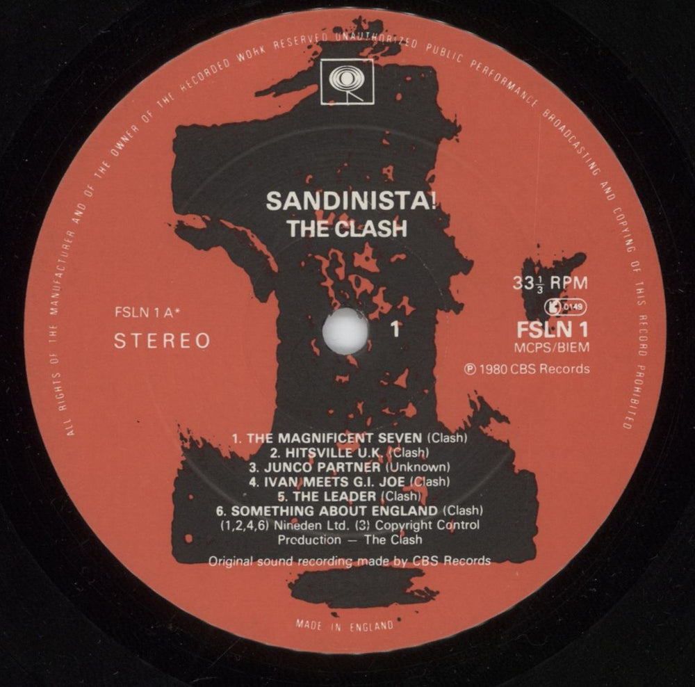 The Clash Sandinista! + Insert - Hype Stickered - VG UK 3-LP vinyl record set (Triple LP Album) CSH3LSA664944