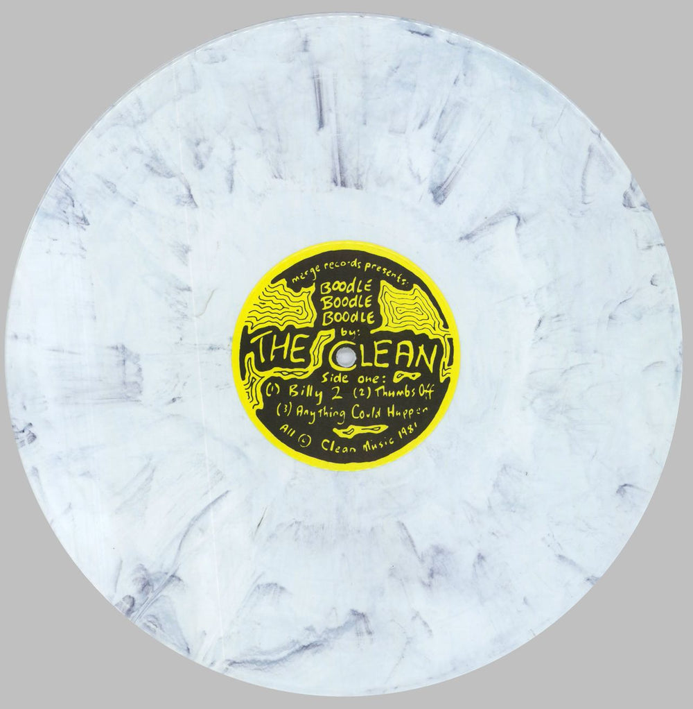 The Clean Boodle Boodle Boodle - White/Black Swirl Vinyl + Comic Book US vinyl LP album (LP record) TG1LPBO832103