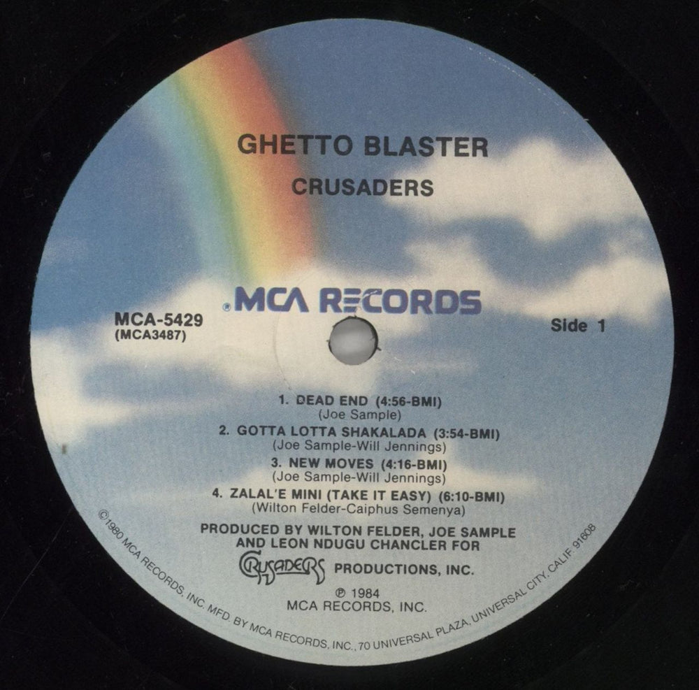 The Crusaders Ghetto Blaster  US vinyl LP album (LP record) CDULPGH857907