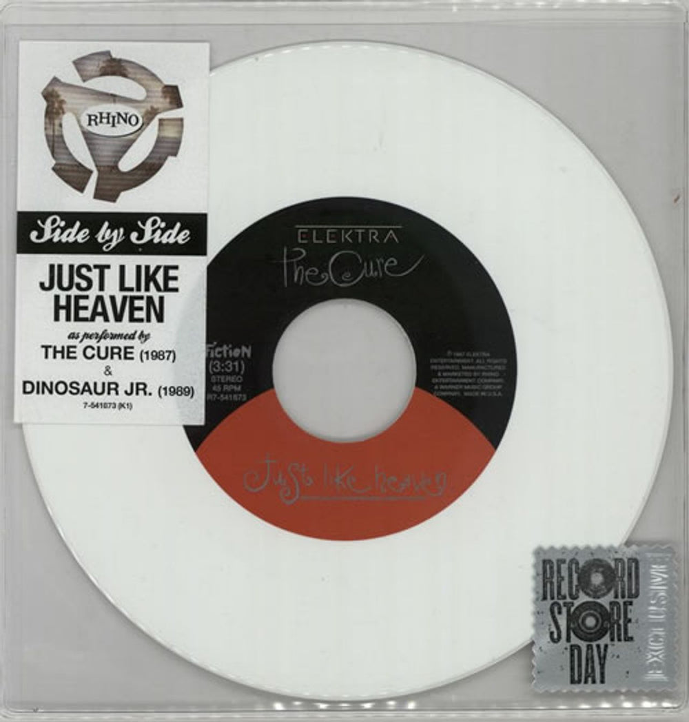 The Cure Just Like Heaven - RSD - White vinyl US 7" vinyl single (7 inch record / 45) 7-541873