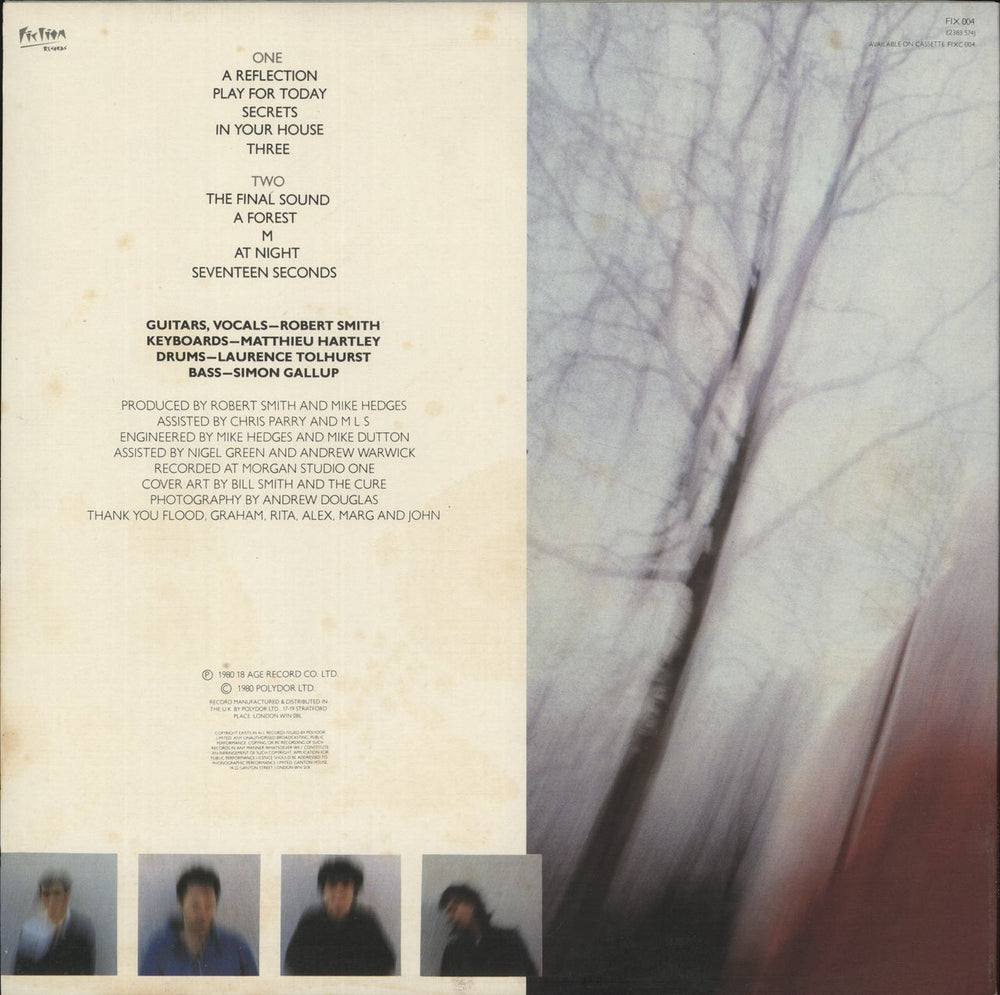 The Cure Seventeen Seconds - Textured Sleeve - EX UK vinyl LP album (LP record)