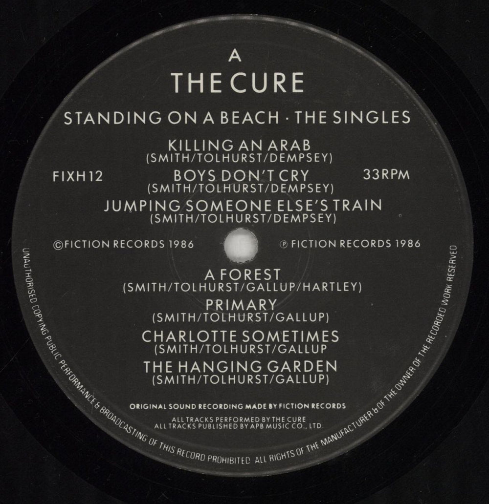 The Cure Standing On A Beach - EX UK vinyl LP album (LP record) 042282923912