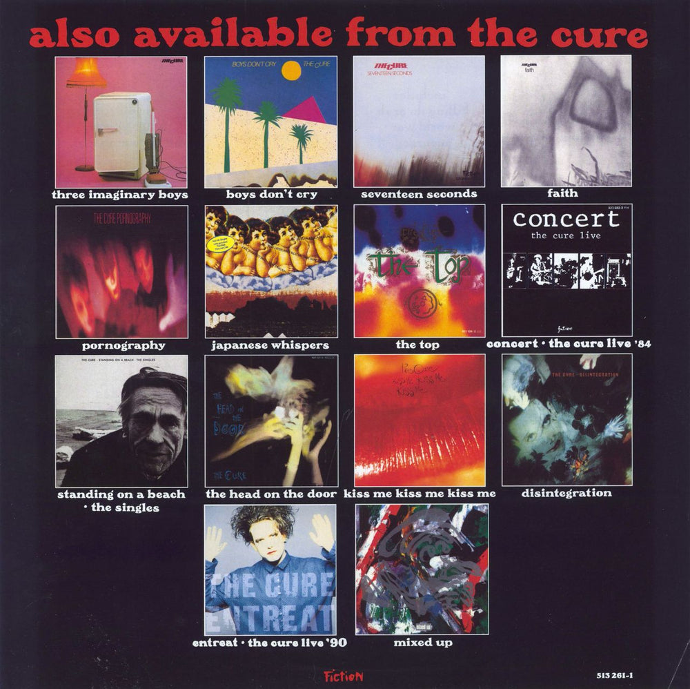 The Cure Wish - EX UK 2-LP vinyl record set (Double LP Album) 1992