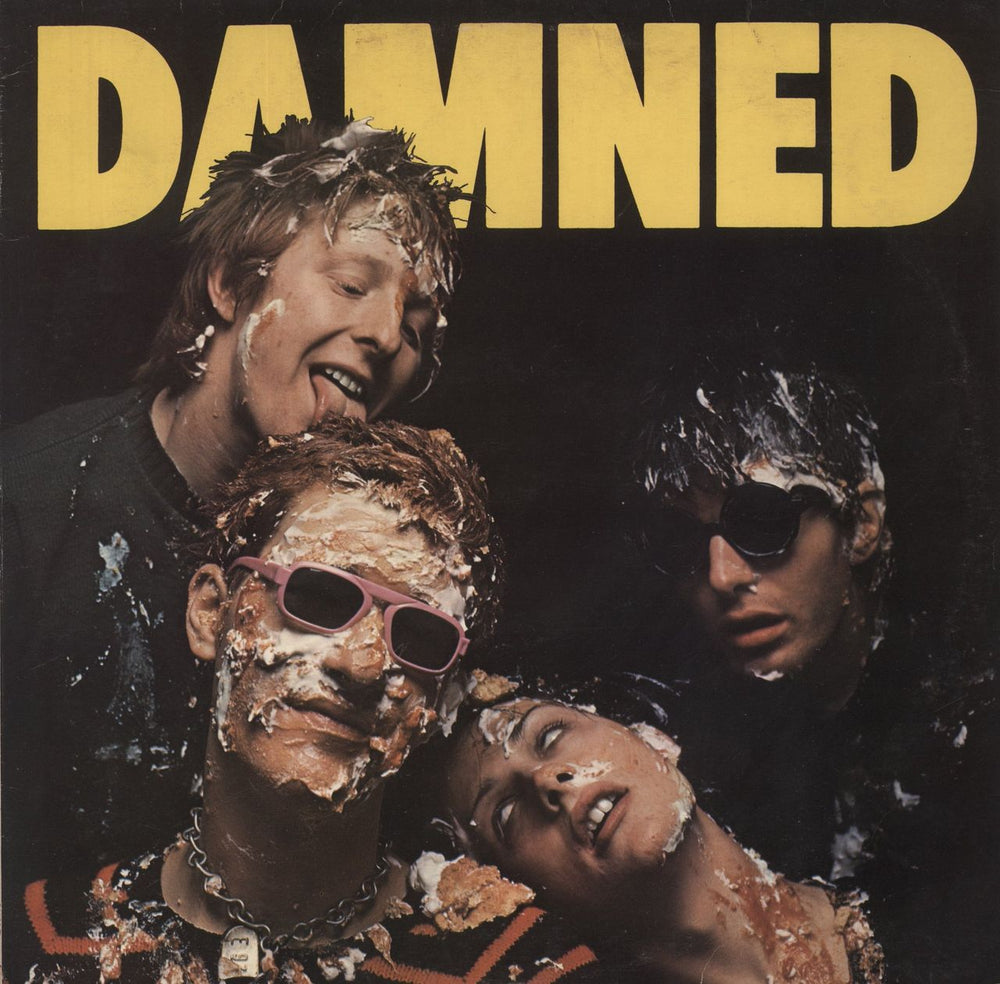 The Damned Damned Damned Damned - Hot Rods Sleeve - EX UK vinyl LP album (LP record) SEEZ1