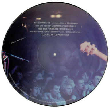 The Damned Live In Newcastle UK picture disc LP (vinyl picture disc album) DAMPDLI117313