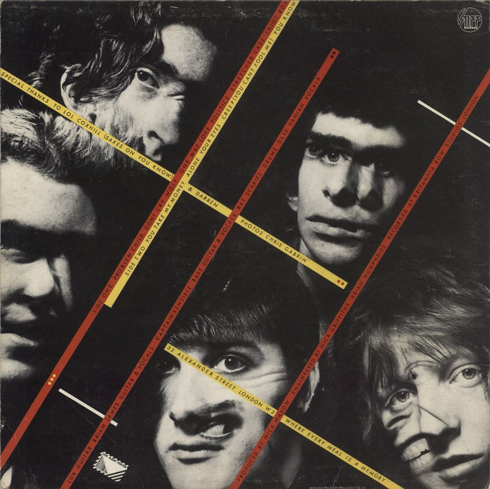 The Damned Music For Pleasure - 1st - EX UK vinyl LP album (LP record)