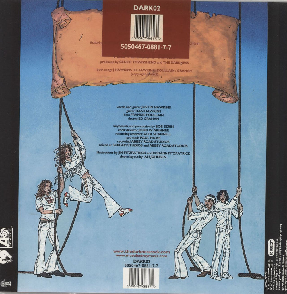 The Darkness Christmas Time (Don't Let The Bells End) UK shaped picture disc (picture disc vinyl record) 5050467088177