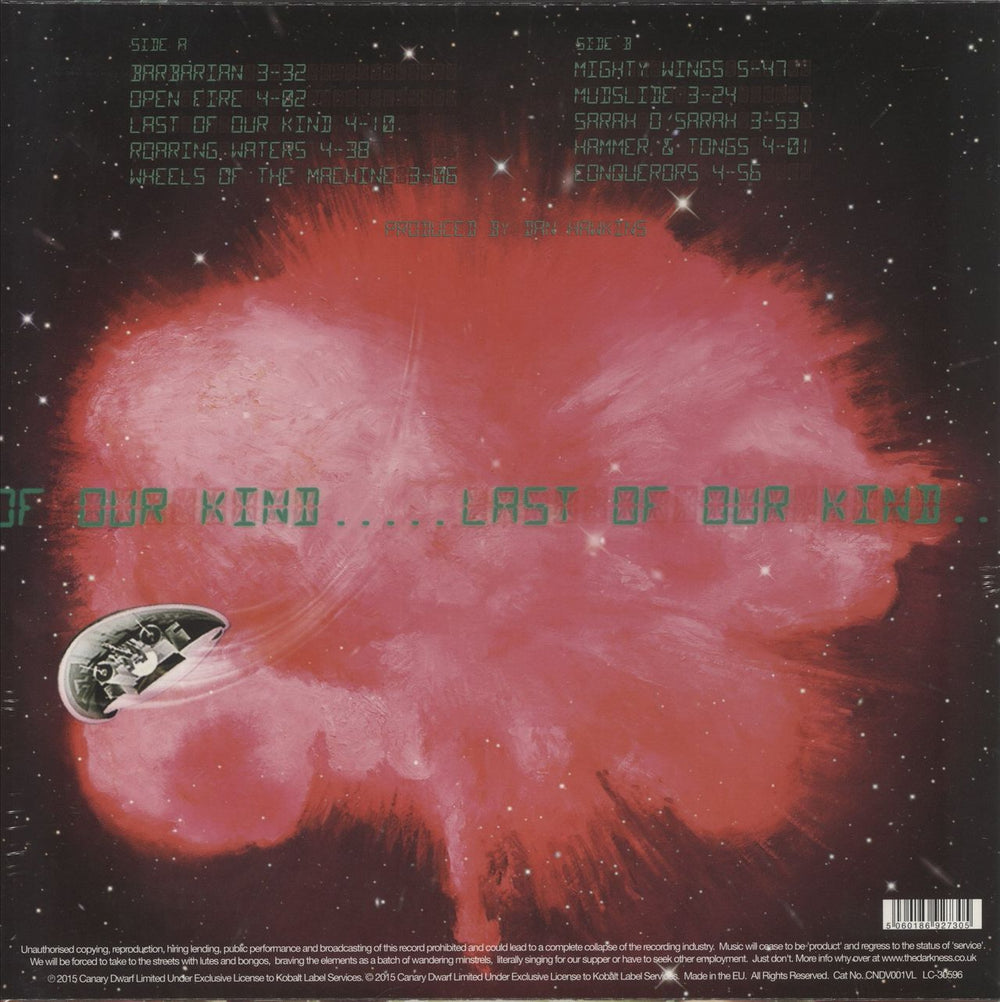 The Darkness Last Of Our Kind - Green Vinyl - Sealed + Signed Numbered Print UK vinyl LP album (LP record) 5060186927305