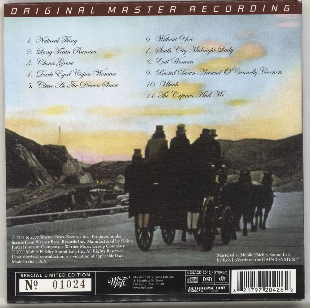 The Doobie Brothers The Captain And Me US super audio CD SACD DOOSATH703465