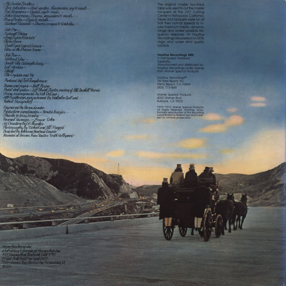 The Doobie Brothers The Captain And Me US vinyl LP album (LP record)