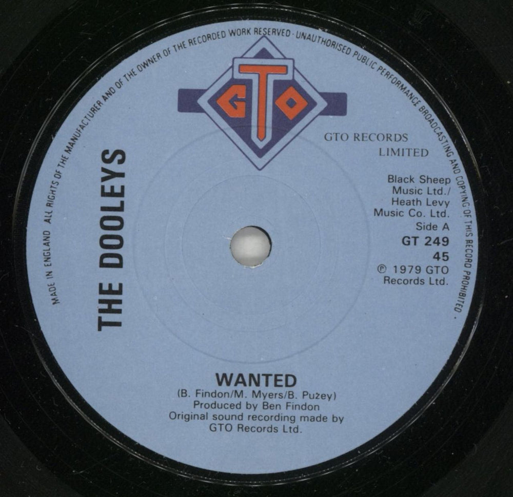 The Dooleys Wanted UK 7" vinyl single (7 inch record / 45) D/Y07WA582519