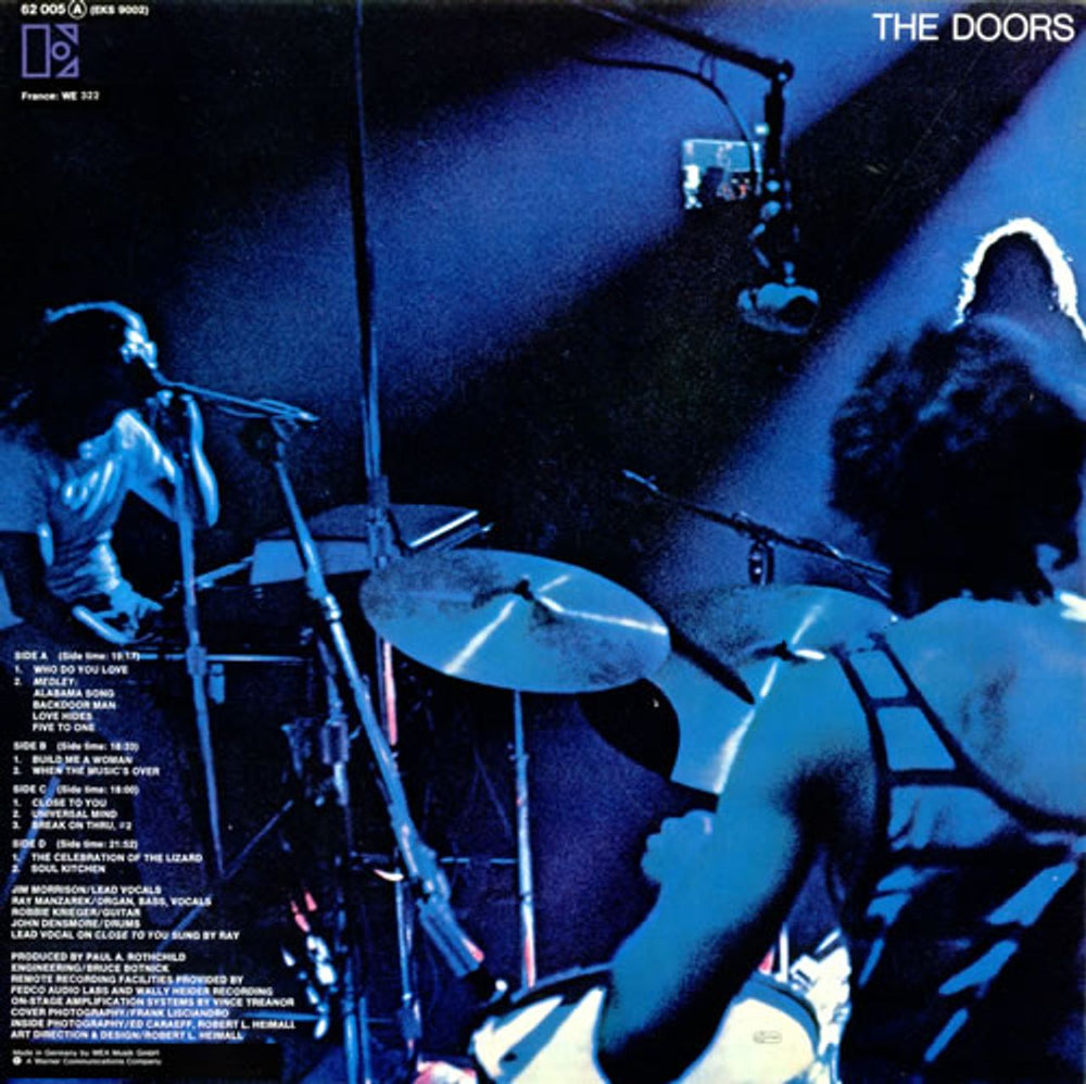 The Doors Absolutely Live - Red Label German 2-LP vinyl record set (Double LP Album) DOR2LAB519041