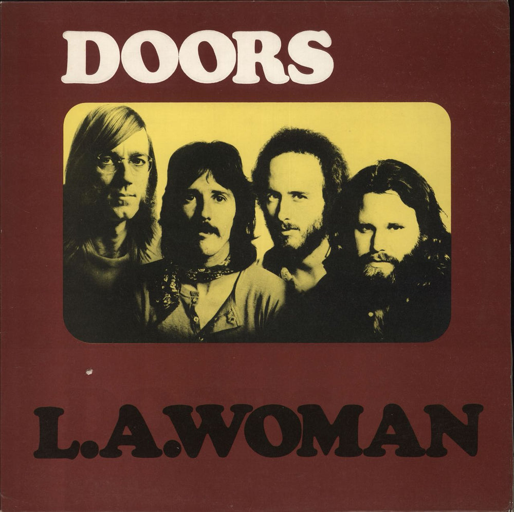 The Doors L.A. Woman - 3rd - Yellow Tint UK vinyl LP album (LP record) K42090