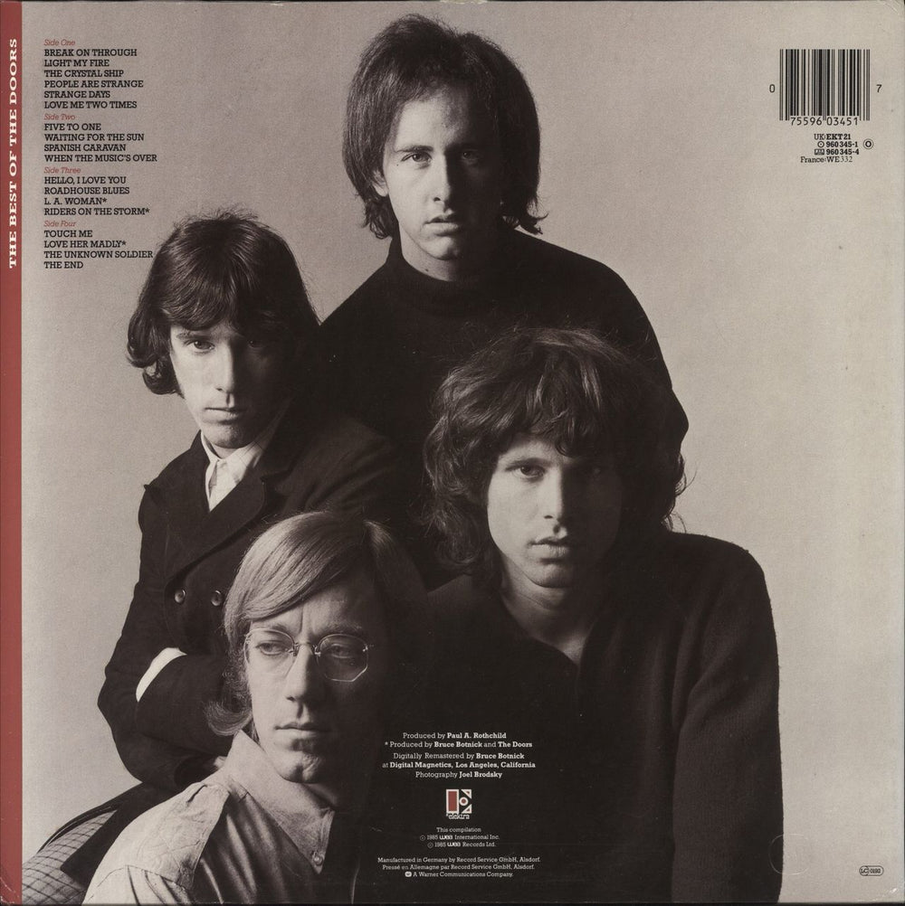 The Doors The Best Of The Doors - EX UK 2-LP vinyl record set (Double LP Album) 075596034517
