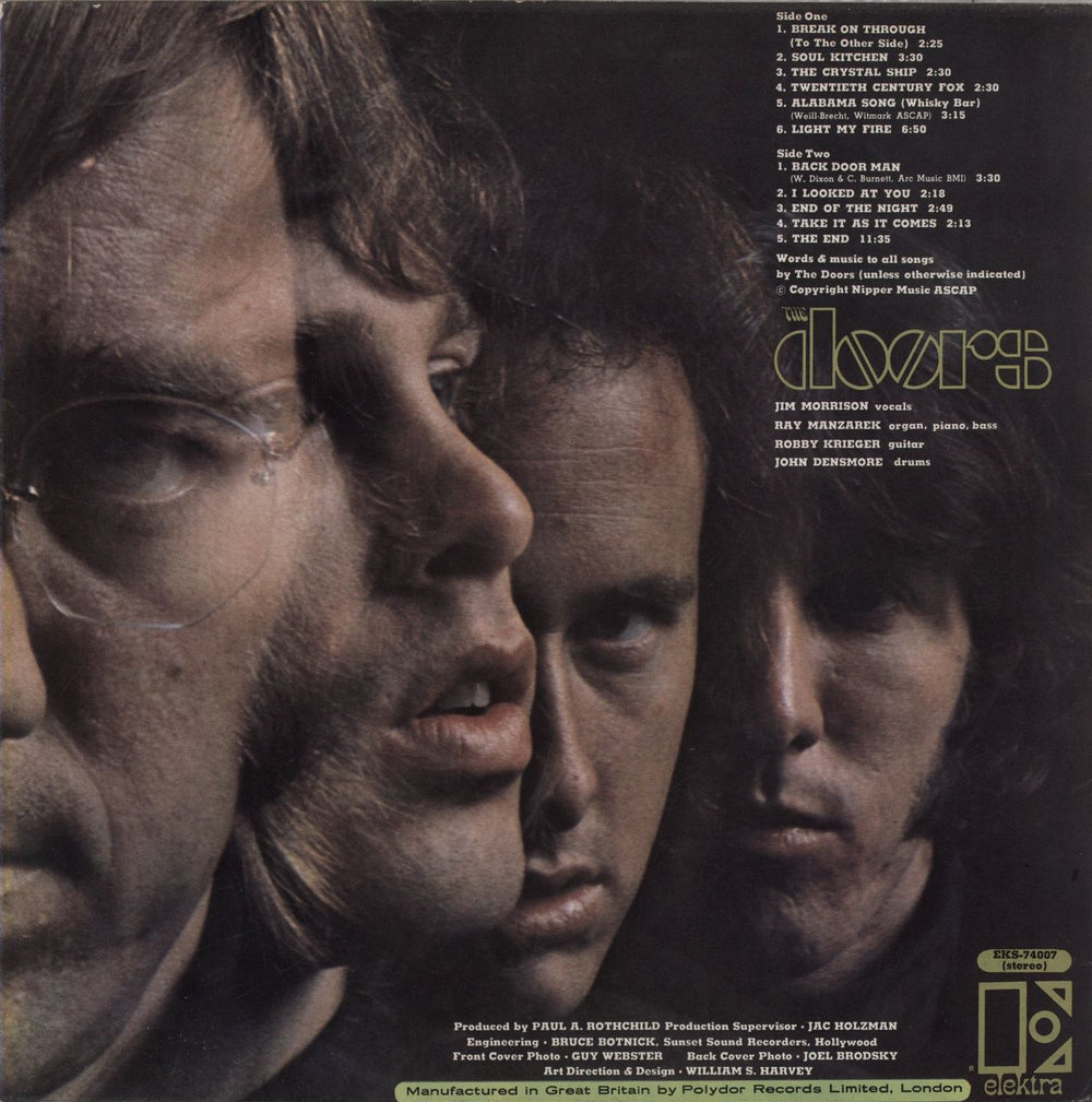 The Doors The Doors - 1st - VG+ UK vinyl LP album (LP record)