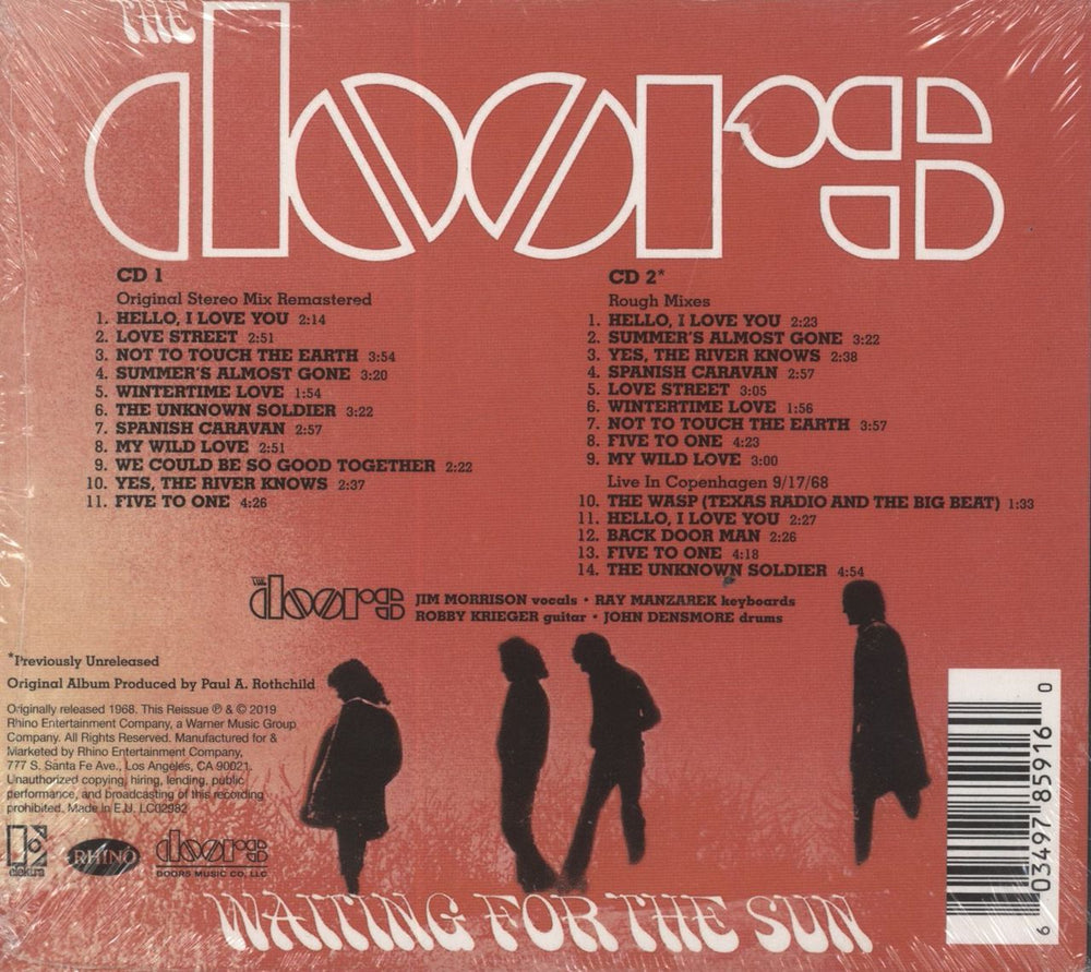 The Doors Waiting For The Sun: 50th Anniversary - Sealed UK 2 CD album set (Double CD) 603497859160