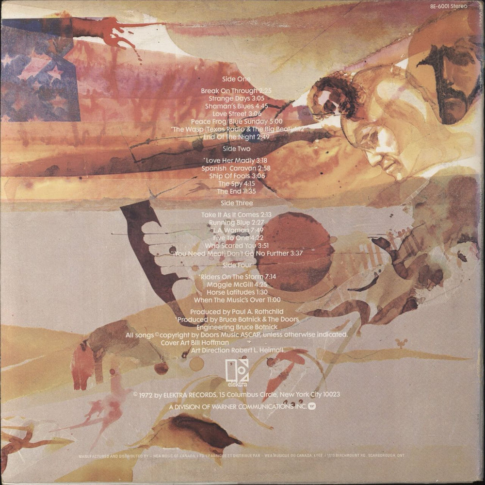 The Doors Weird Scenes Inside The Gold Mine Canadian 2-LP vinyl record set (Double LP Album)