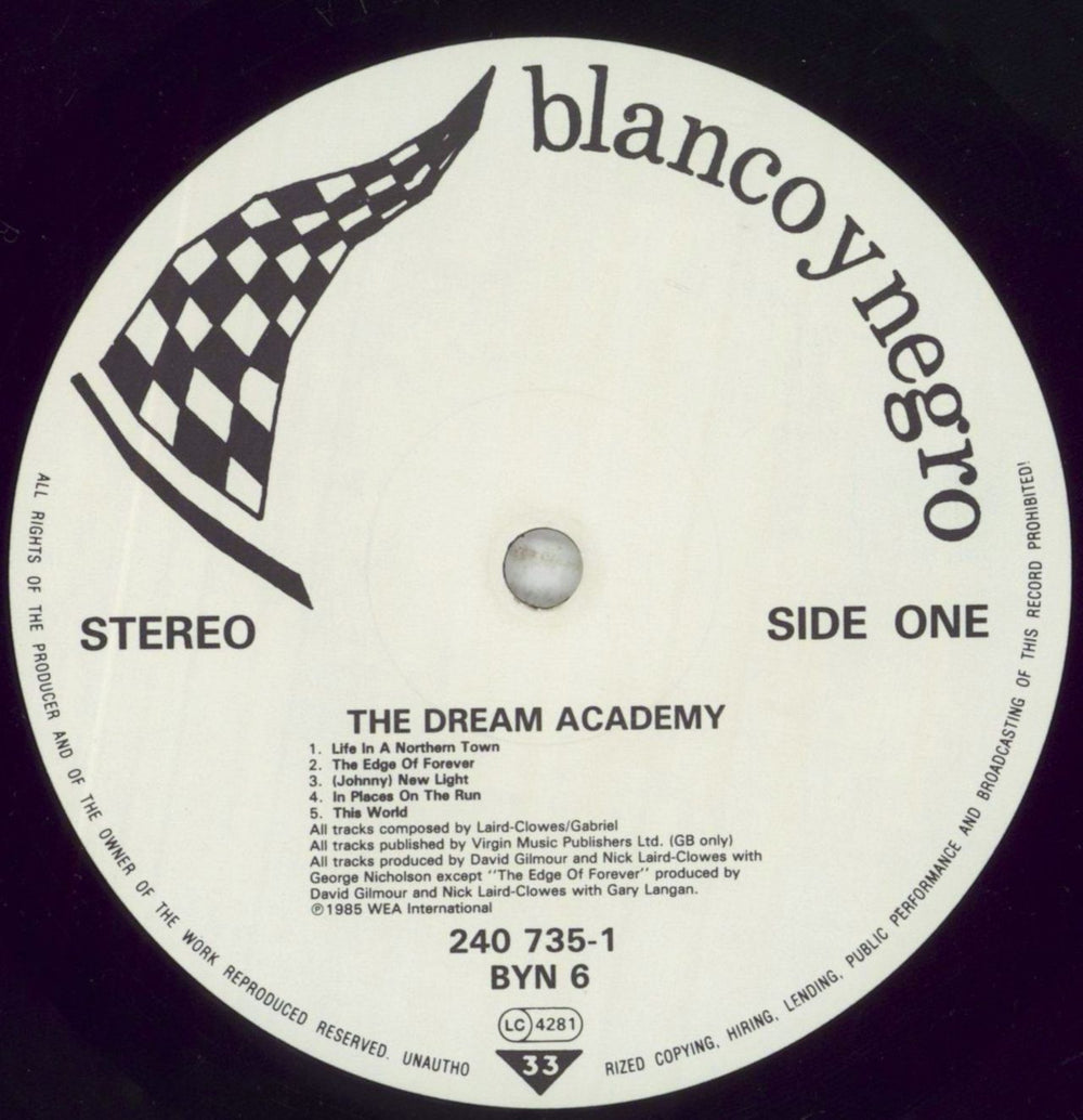 The Dream Academy The Dream Academy - EX UK vinyl LP album (LP record) DRELPTH783309