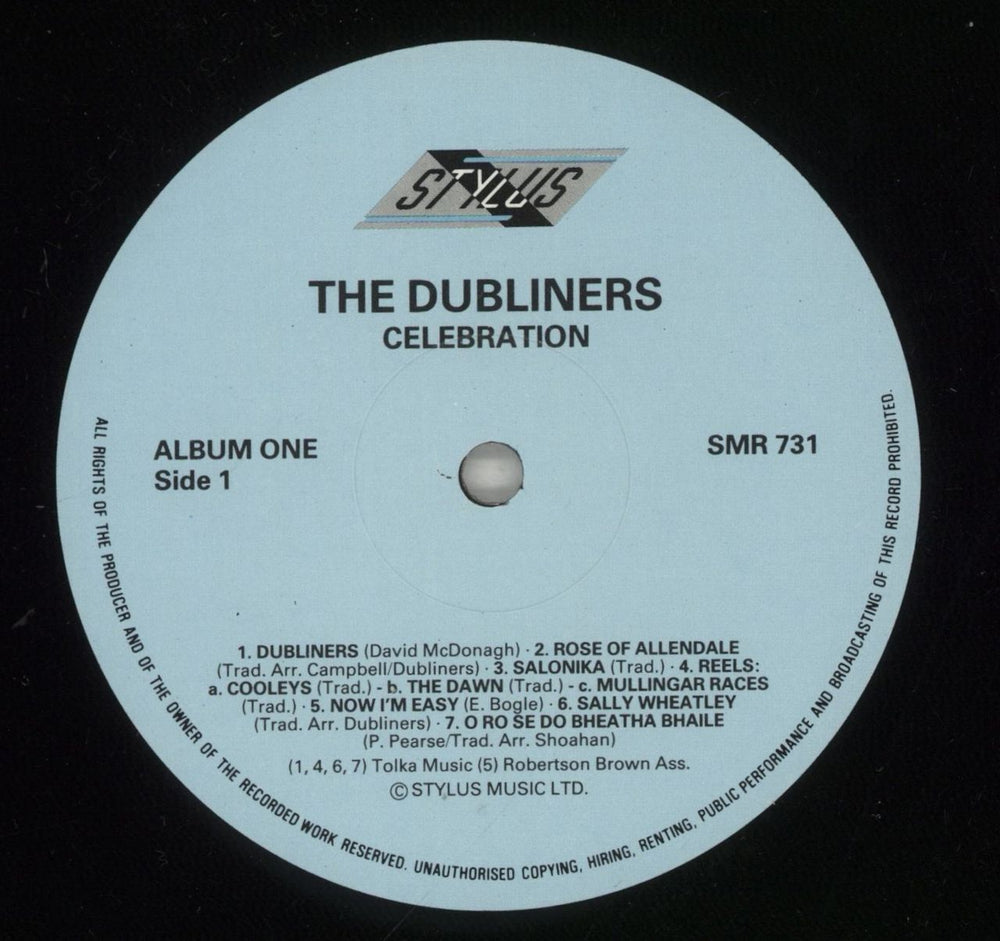The Dubliners Celebration UK 2-LP vinyl record set (Double LP Album) TIQ2LCE609462