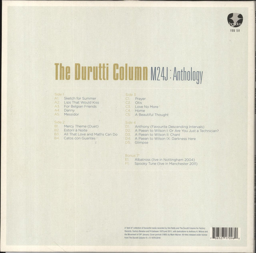 The Durutti Column M24J (Anthology) + 7" French 2-LP vinyl record set (Double LP Album) 708527170960