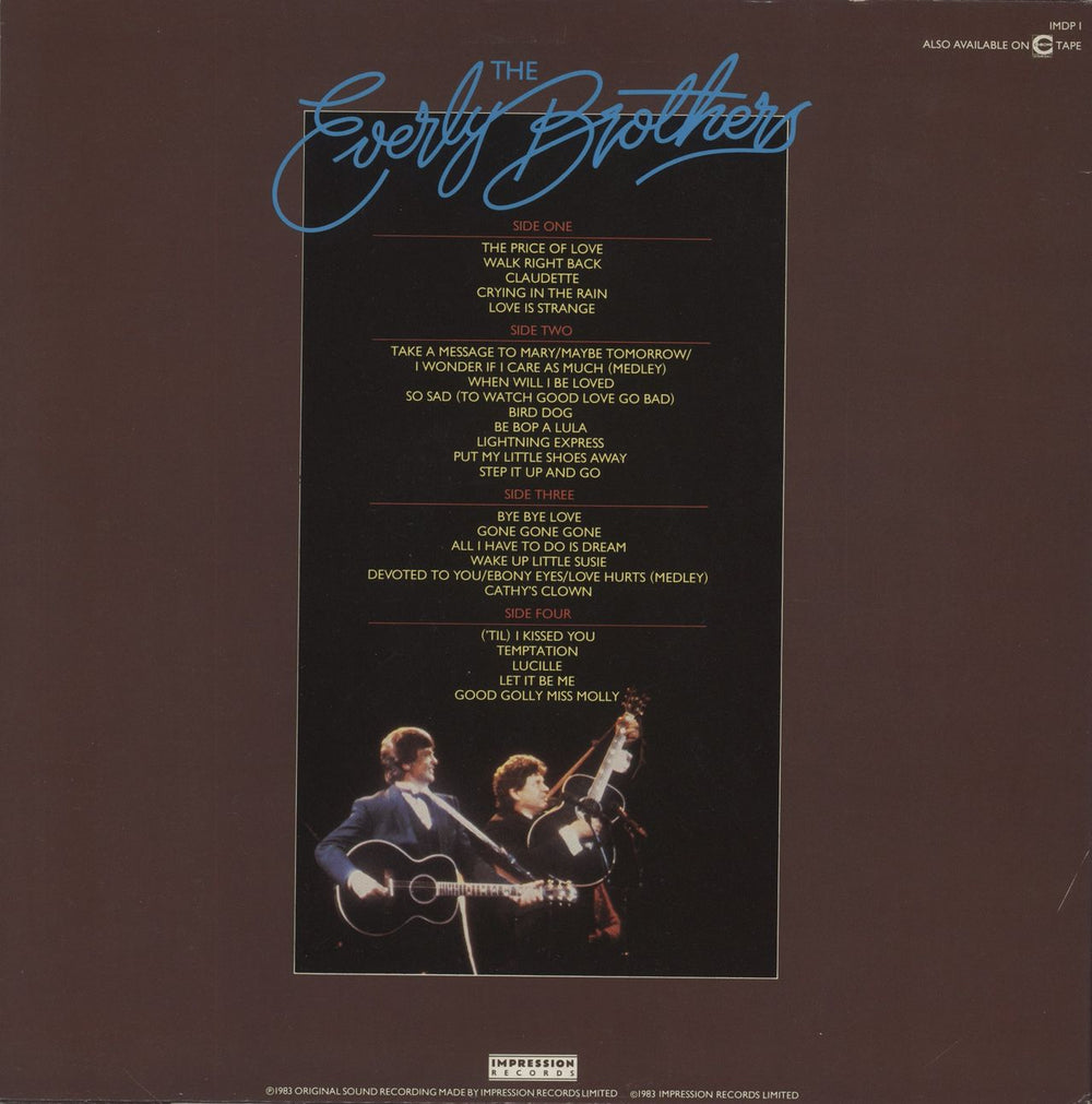 The Everly Brothers Reunion Concert - EX UK 2-LP vinyl record set (Double LP Album)