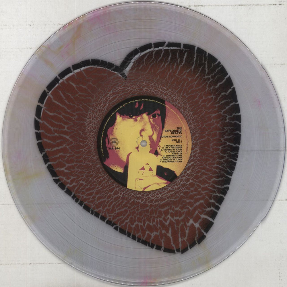 The Exploding Hearts Guitar Romantic - Exploded Heart Edition Vinyl UK vinyl LP album (LP record) 84ELPGU860805
