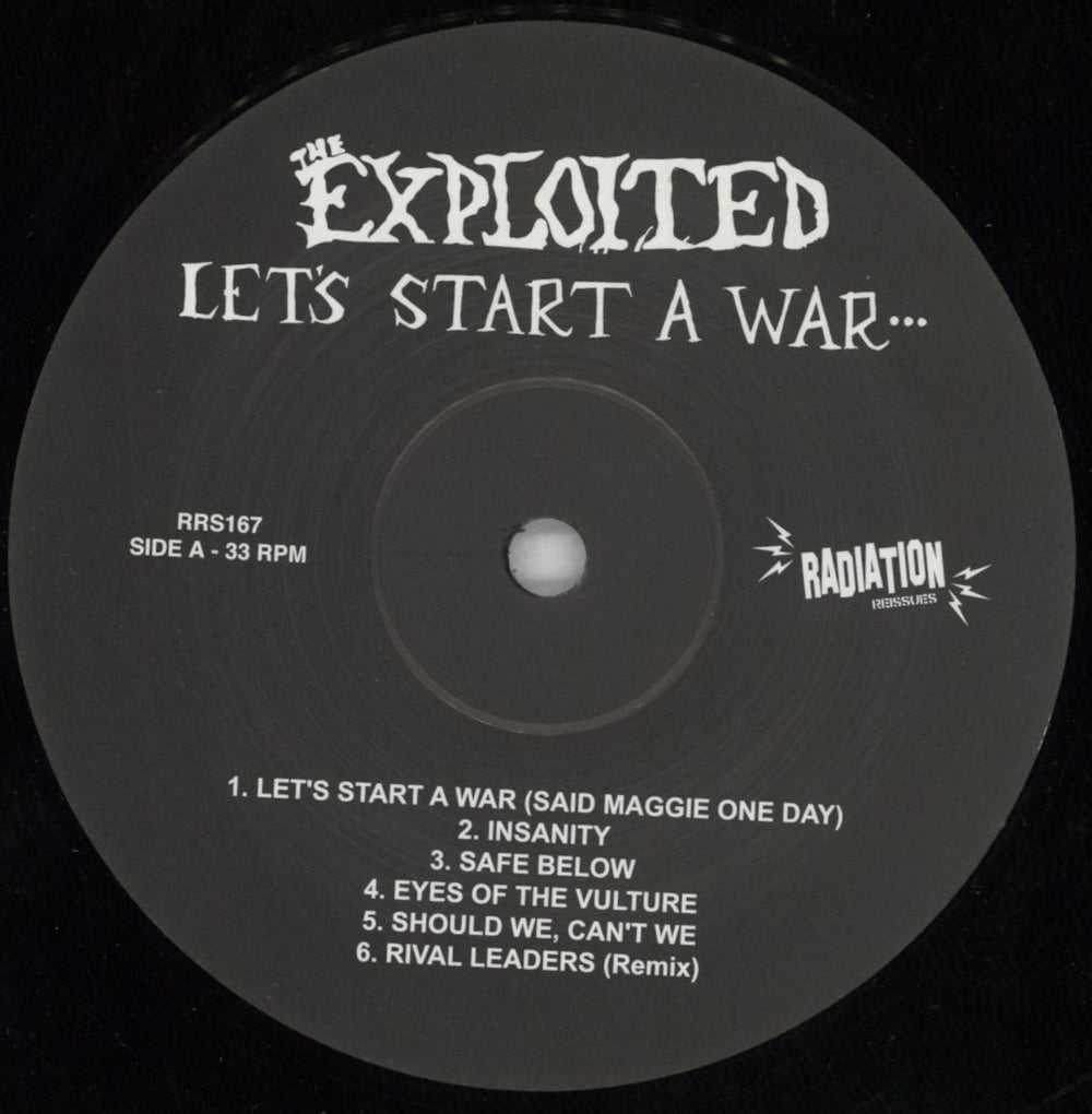 The Exploited Let's Start A War... ...Said Maggie One Day Italian vinyl LP album (LP record) EXDLPLE819802
