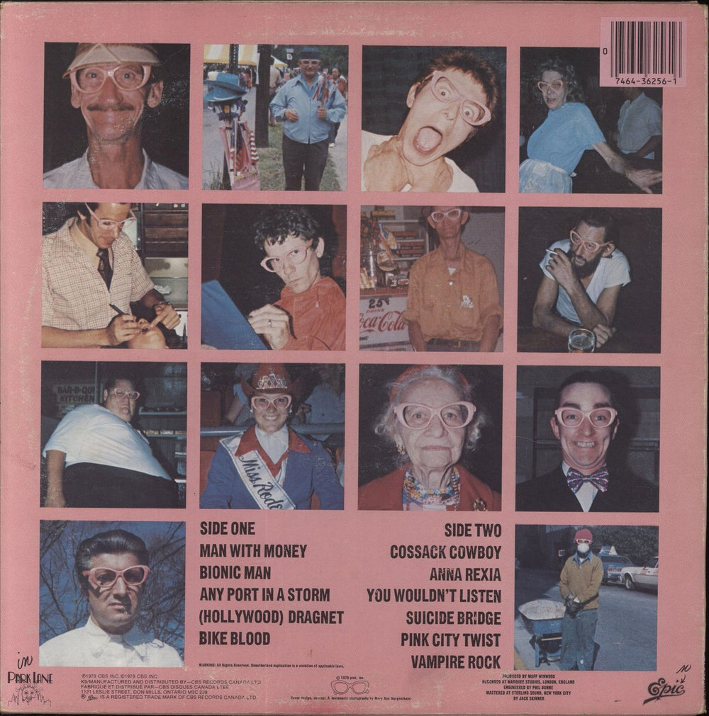 The Fabulous Poodles Think Pink Canadian vinyl LP album (LP record)