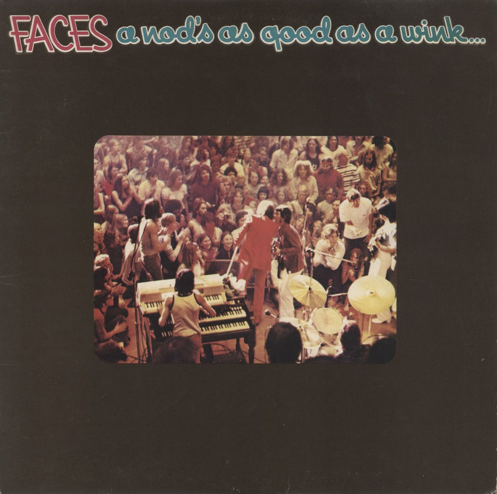 The Faces A Nod's As Good As A Wink + Poster - Green Label German vinyl LP album (LP record) WB56006