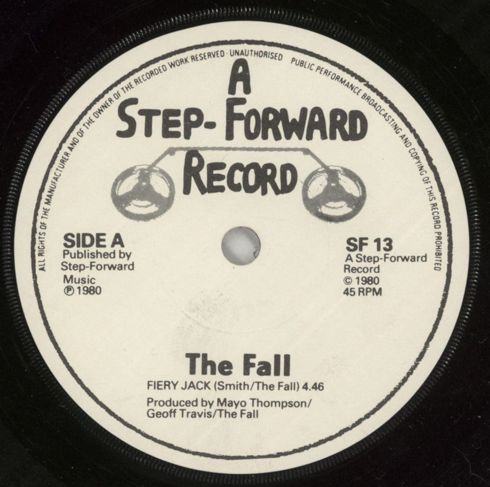 The Fall Fiery Jack - 2nd - EX UK 7" vinyl single (7 inch record / 45) FLL07FI08900