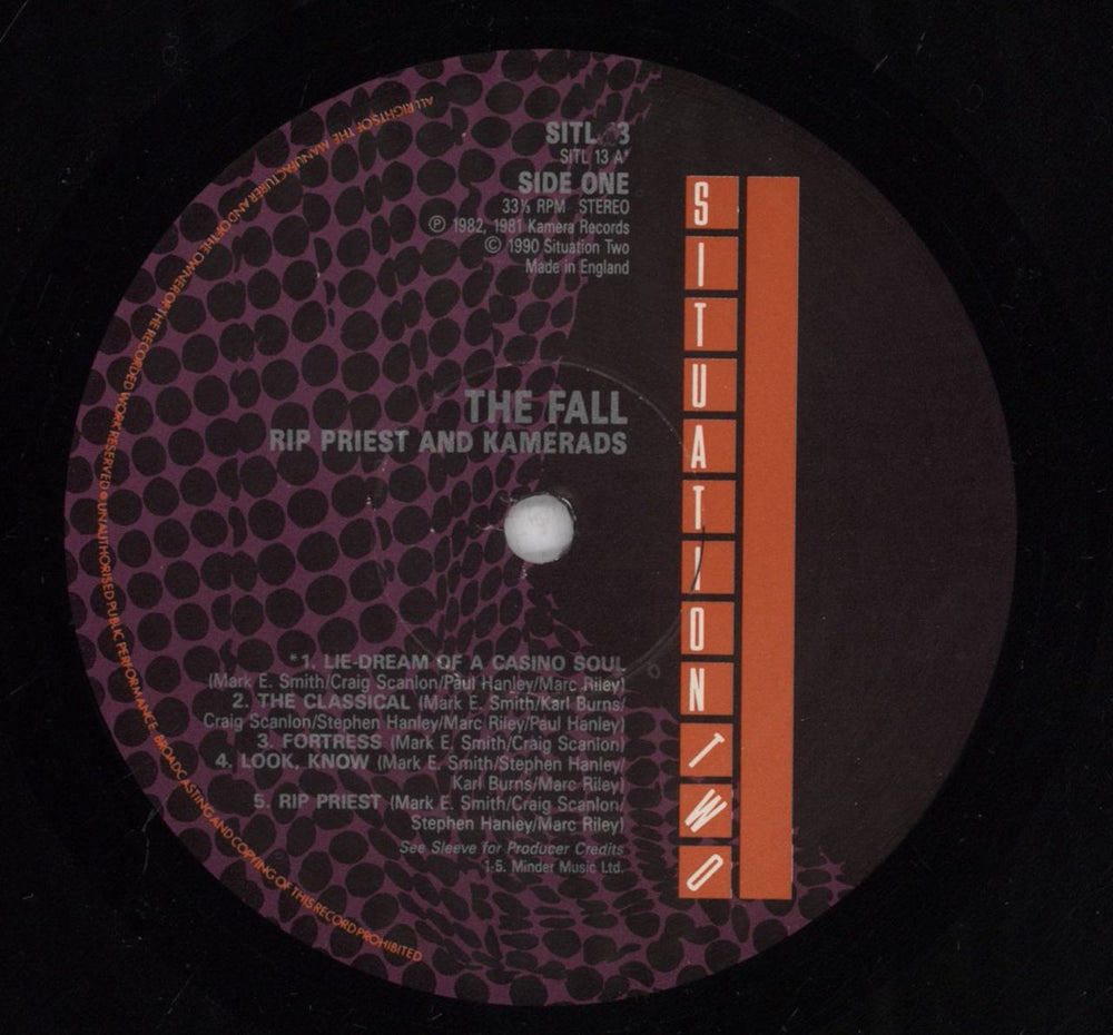 The Fall Hip Priest And Kamerads UK vinyl LP album (LP record) FLLLPHI392846