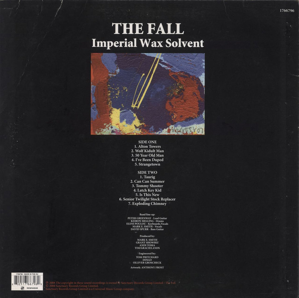 The Fall Imperial Wax Solvent - EX UK vinyl LP album (LP record) 602517667969