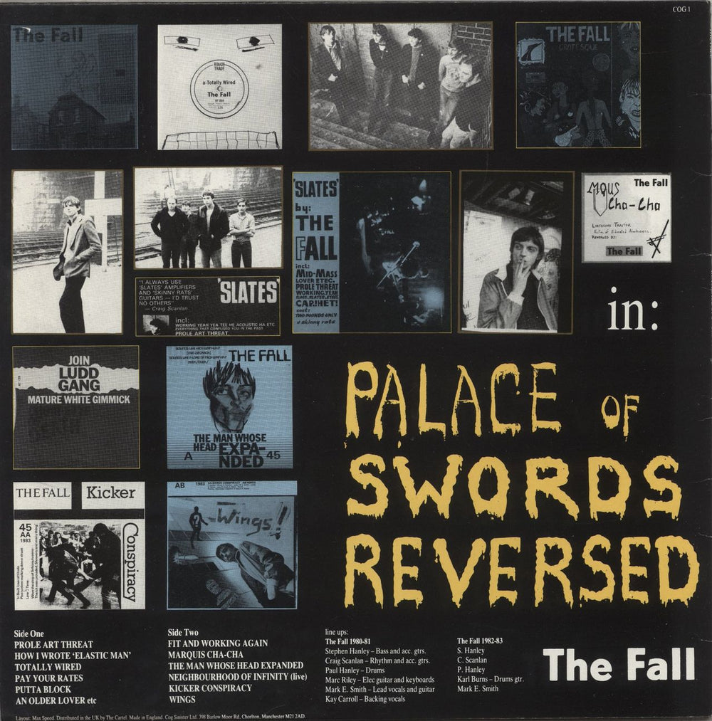The Fall Palace Of Swords Reversed - Compilation: 1980-83 - EX UK vinyl LP album (LP record)