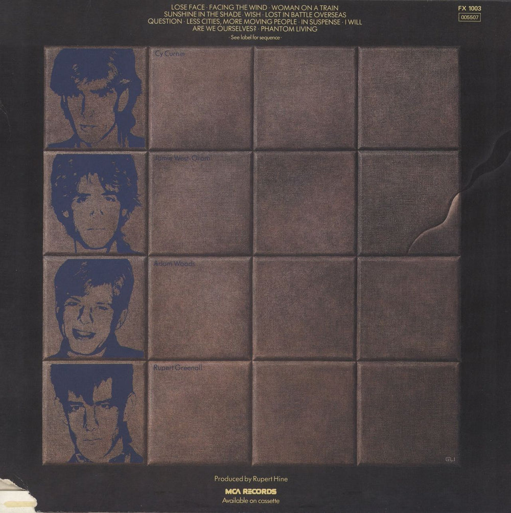 The Fixx Phantoms UK vinyl LP album (LP record)