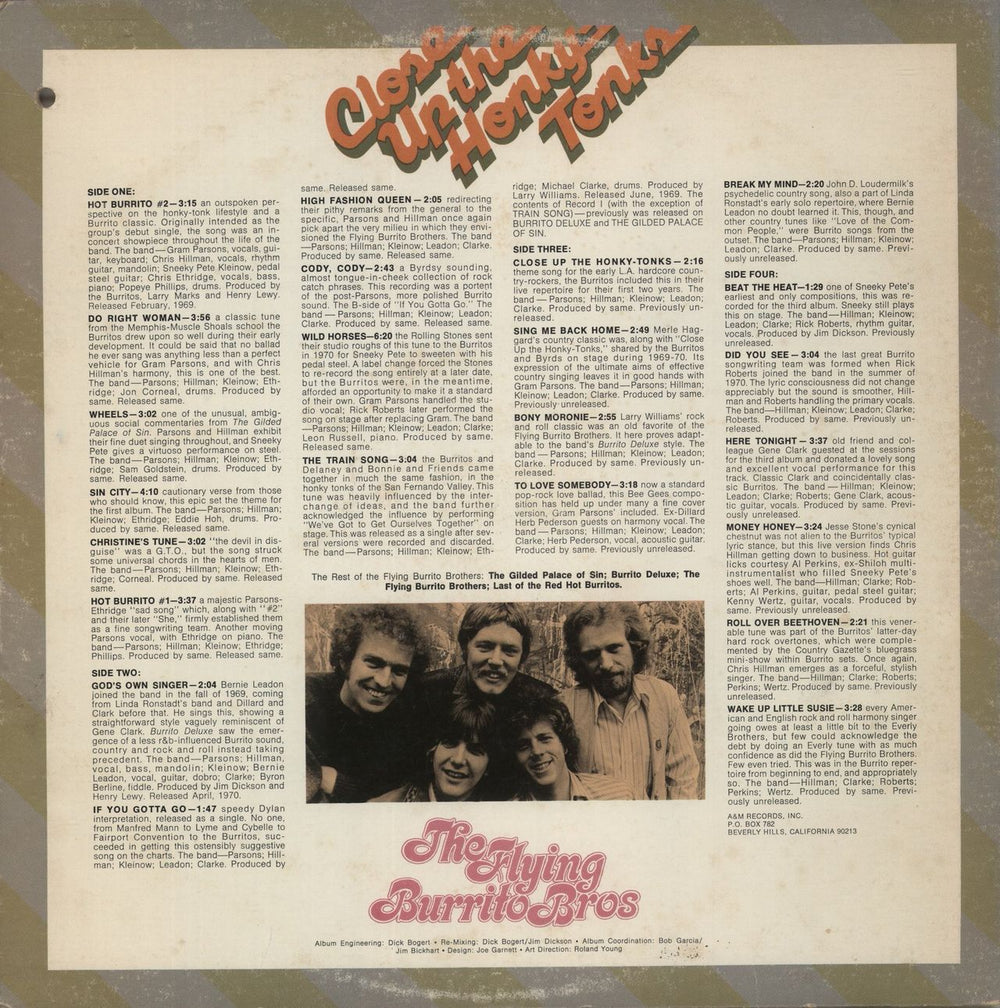 The Flying Burrito Brothers Close Up The Honky Tonks - EX - Promo UK Promo 2-LP vinyl record set (Double LP Album)