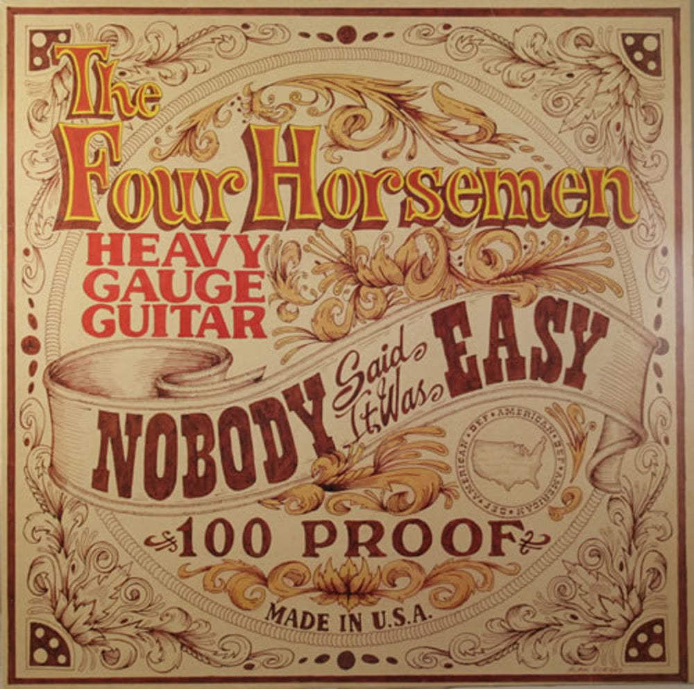 The Four Horsemen Nobody Said It Was Easy UK vinyl LP album (LP record) 510047-1