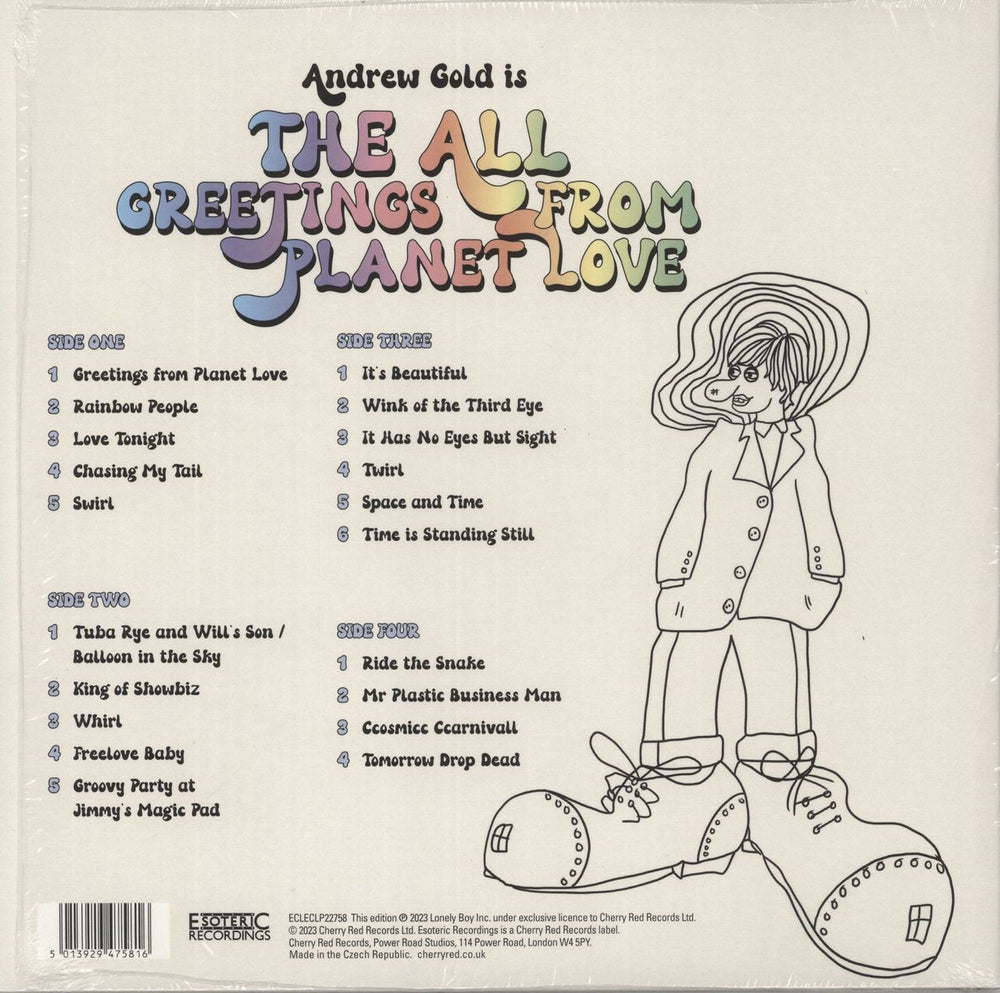 The Fraternal Order Of The All Greetings From Planet Love - Splatter Vinyl UK 10" vinyl single (10 inch record) 5013929475816