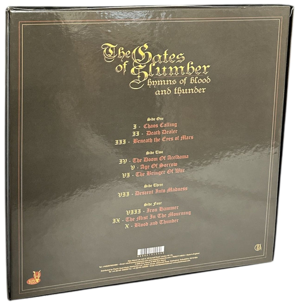 The Gates Of Slumber Hymns Of Blood And Thunder - Die Hard Edition UK 2-LP vinyl record set (Double LP Album) 803341314580