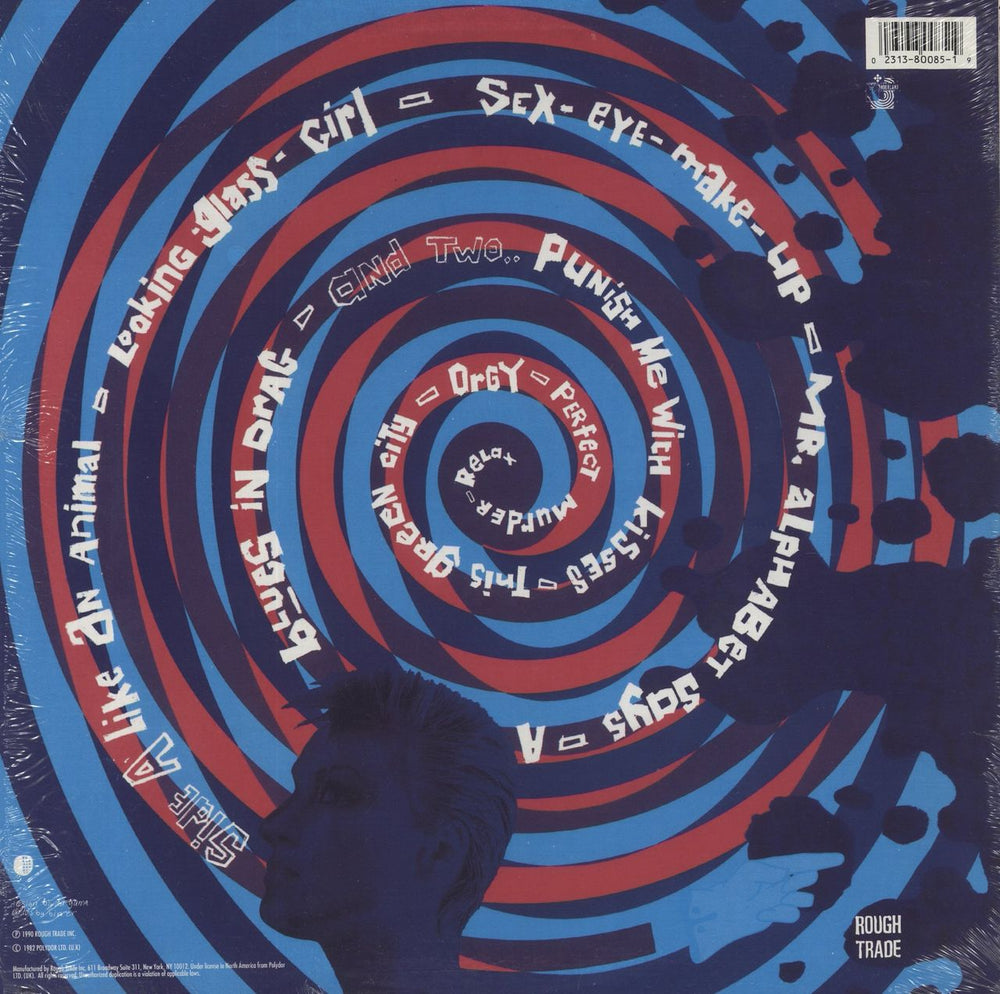 The Glove Blue Sunshine - Blue Vinyl - Stickered Shrink US vinyl LP album (LP record) 023138008519