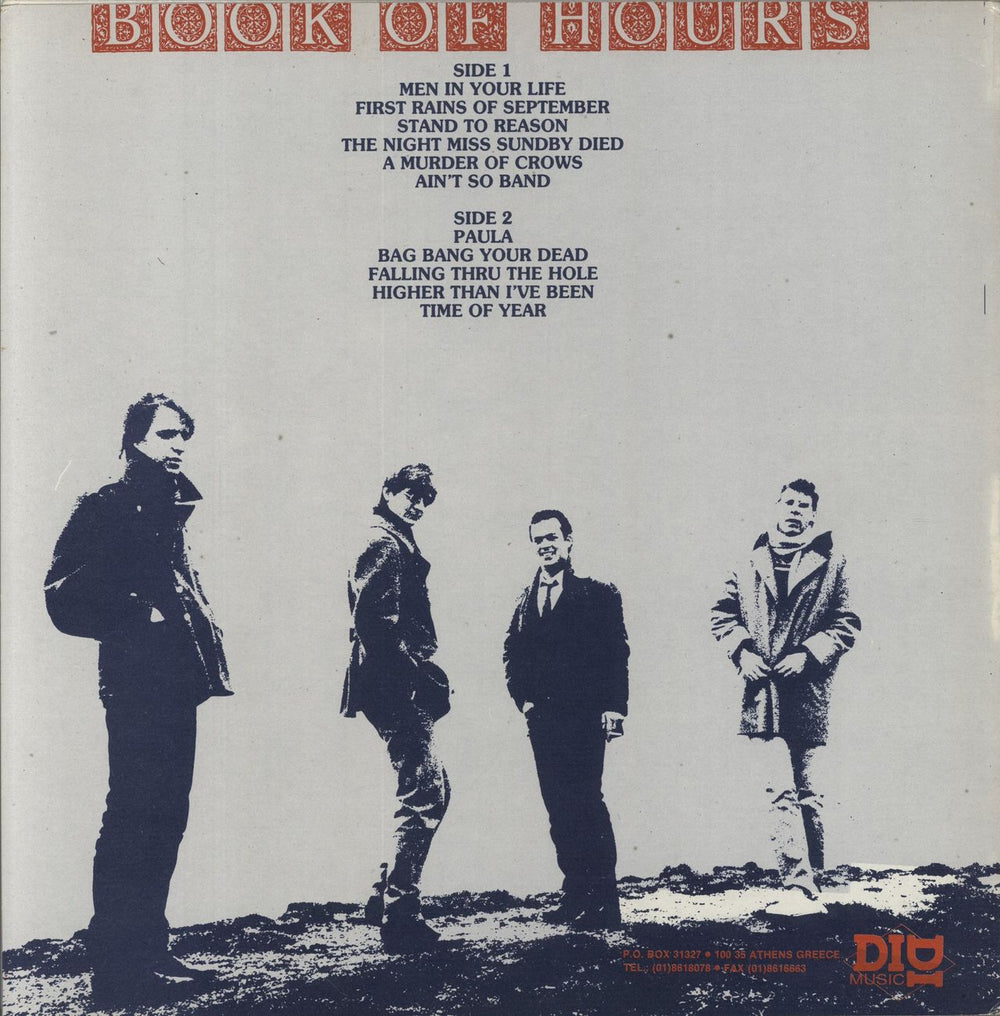 The Green Pajamas Book Of Hours Greek vinyl LP album (LP record)