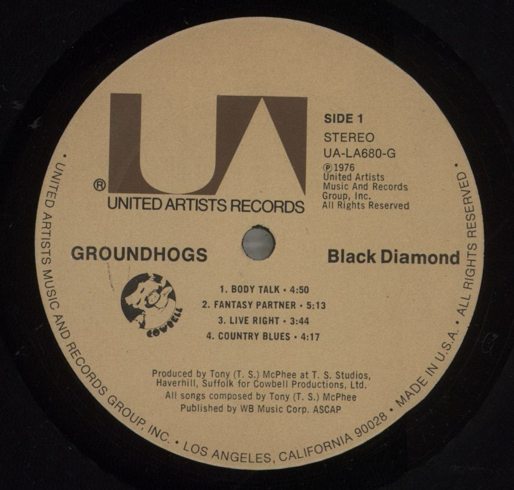 The Groundhogs Black Diamond US vinyl LP album (LP record) GHGLPBL536313