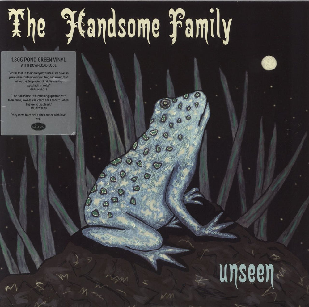 The Handsome Family Unseen - Pond Green Vinyl UK vinyl LP album (LP record) VJLP229