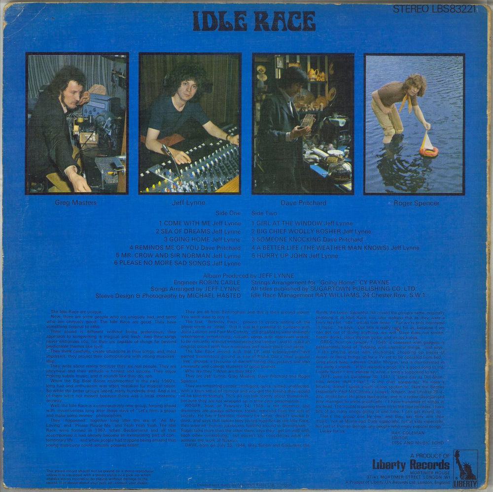 The Idle Race Idle Race - VG UK vinyl LP album (LP record)