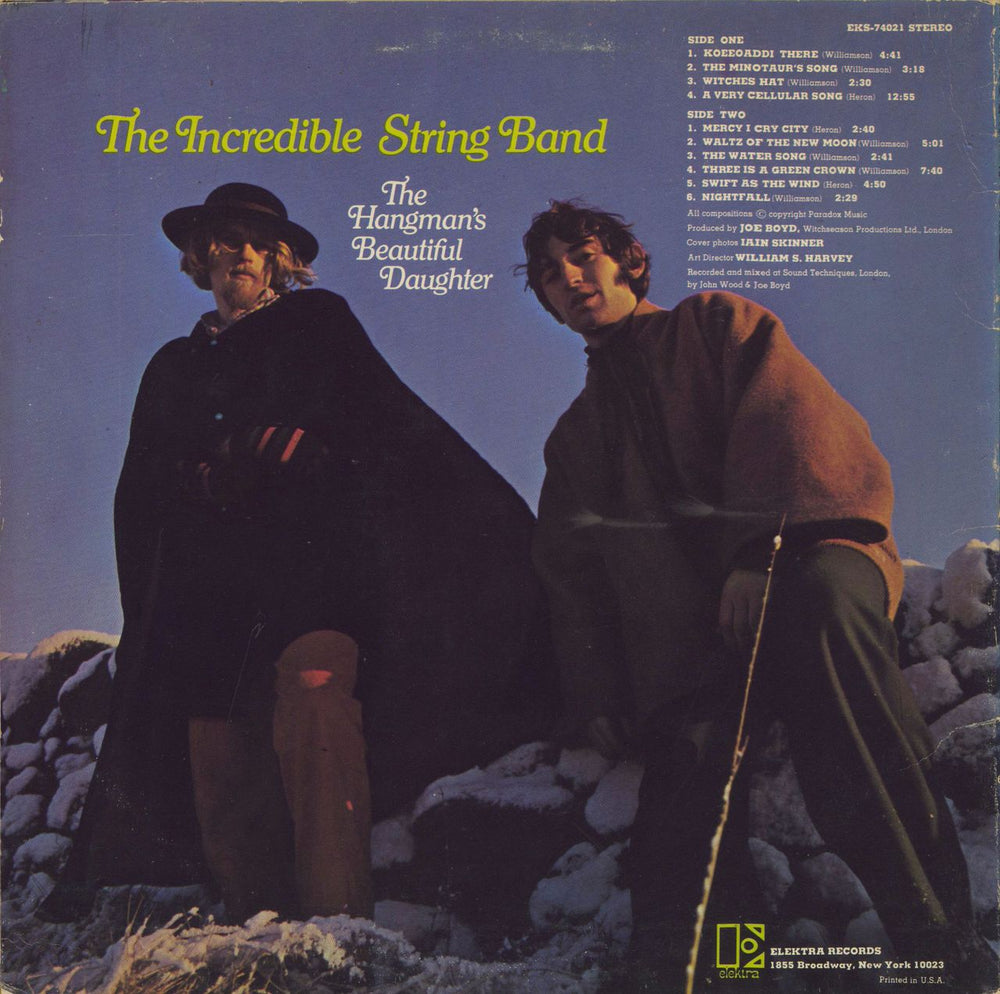 The Incredible String Band The Hangman's Beautiful Daughter + Lyric Insert - EX US vinyl LP album (LP record)