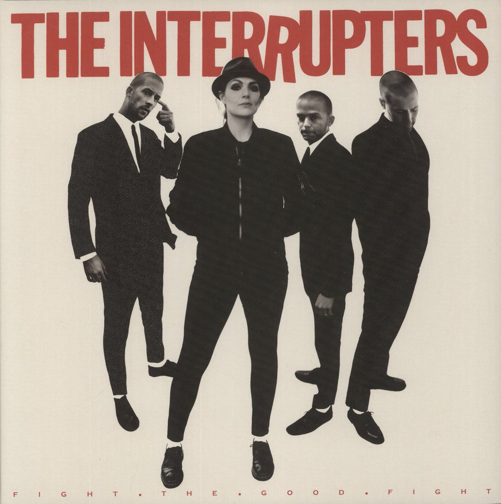 The Interrupters Fight The Good Fight Black - Black/Bone Split Vinyl UK vinyl LP album (LP record) 0533-1