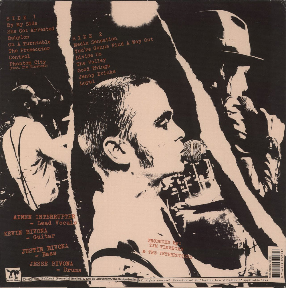 The Interrupters Say It Out Loud - Orange Vinyl UK vinyl LP album (LP record) 8714092052916'2014