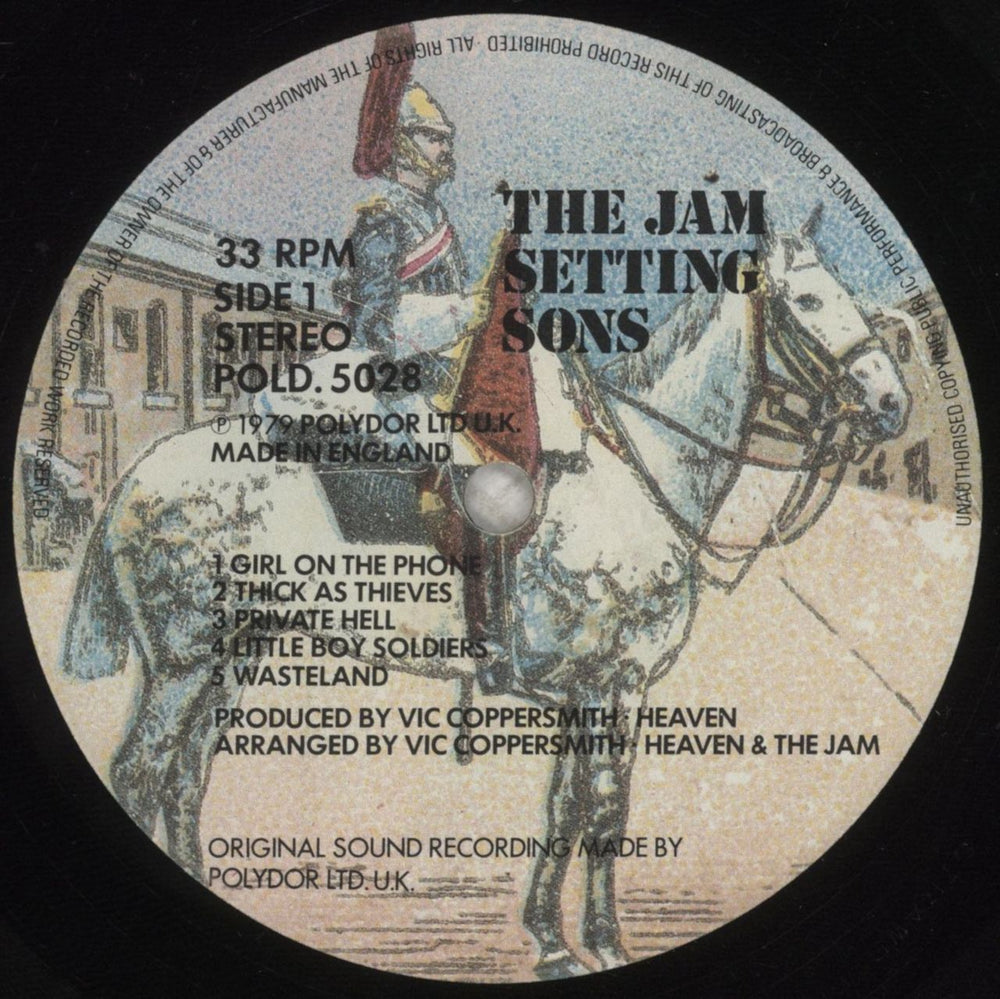 The Jam Setting Sons - 2nd UK vinyl LP album (LP record) JAMLPSE82601