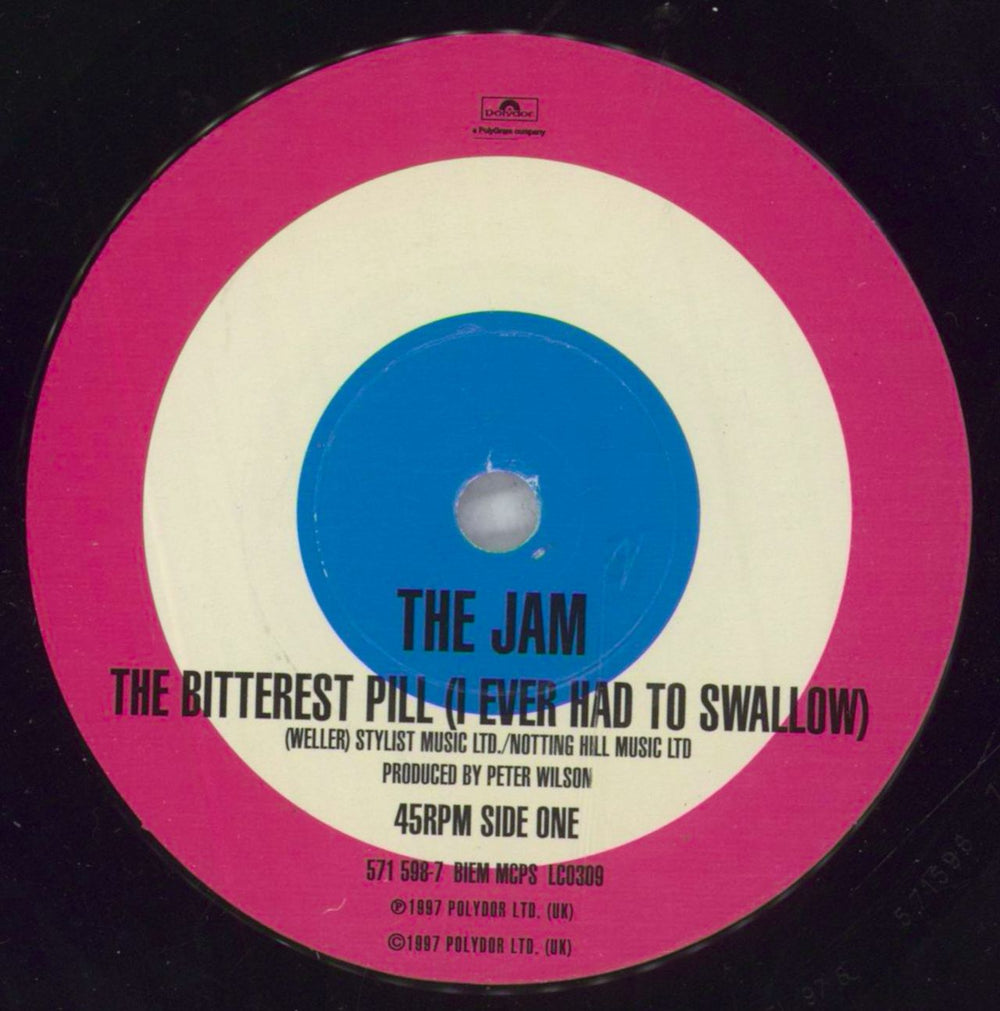 The Jam The Bitterest Pill UK 7" vinyl single (7 inch record / 45) JAM07TH95069