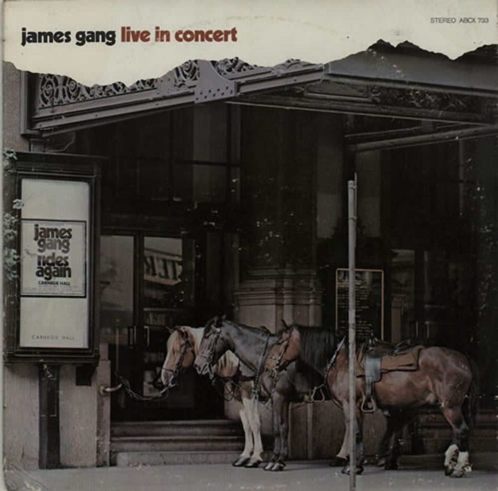 The James Gang Live In Concert US vinyl LP album (LP record) ABCX733